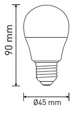 Světelný zdroj LED MINIGLOBE G45 E27 7,5W/60W WW, GREENLUX GXDS490