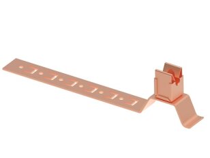 Držák vedení K LIK s příchytkou na drát 8mm, L210mm pod střešní krytinu, Cu