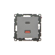 Nabíječka USB 2 násobná (přístroj s krytem), 1x USB typ C + 1x USB typ A, 30 W