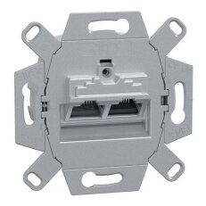 Mechanizmus datové zásuvky 2xRJ45, Merten, kategorie 6A, STP SCHNEIDER 465706