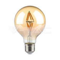 LED Bulb 4W Filament E27 G80 Amber Cover 1800K VT-2004, V-TAC SKU217148