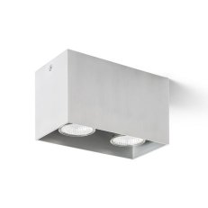 AGATE II stropní česaný hliník 230V GU10 2x35W RENDL R12738