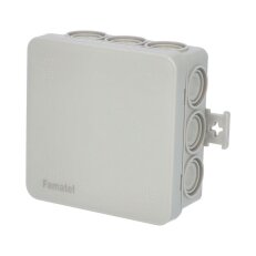 Krabice F12 - MiniBOX IP55 rozbočovací s víčkem 85x85x40mm FAMATEL 3052
