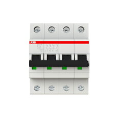 S204M-D16 4 fázový jistič 16 A char. D 10kA ABB 2CDS274001R0161