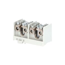 Svorkovnice stoupací HAK/2/35D nekrytá 100A 2pól.na pól:1x35mm2 a 4x25mm2 na DIN