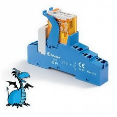 Vazební člen, 1P/10A, 230V AC, LED_V, Push-in FINDER 4C.P1.8.230.0060