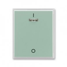 ABB Element 3558E-A00933 22 Kryt jednoduchý s potiskem a čirým průzorem