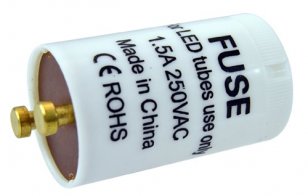 Pojistka v pouzdru startéru FUSE LED TUBE GREENLUX GXLT010