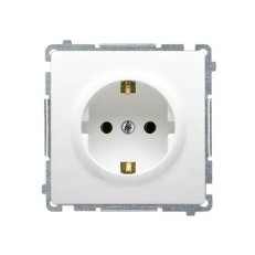 Zásuvka jednonásobná typu Schuko 16 A, 250 V~, šroubové svorky,bílá BMGSZ1.01/11