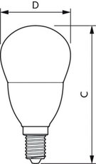 LED žárovka PHILIPS CorePro lustre ND 7-60W E14 840 P48 FR