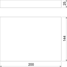 OBO FBA-BV200-14 Vakuový blok PYROPLUG Block 200x144x25mm hnědá