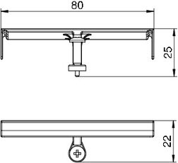 OBO 7407568 Kabelový třmenový průchod KFB R9