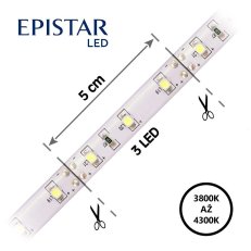 LED pásek 60LED/m 3528 IP65 4000-4300 K bílá 12V 30m FK TECHNICS 4738189-60