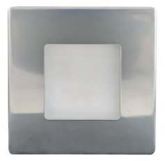 Nástěnné vestavné LED svítidlo DECENTLY IP44 Nickel 1.7W WW 100/160lm GXLL354