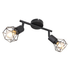 Nástěnné svítidlo XARA I černá 2xE14, max. 40W 230V GLOBO 54802S-2