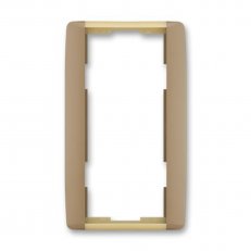 ELEMENT Dvojrámeček svislý kávová/led. opálová ABB 3901E-A00121 25