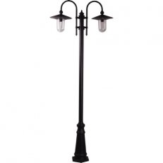 Sloupové svítidlo Adonis sloup velký s ramenem 2 černá 2x60W IP23 E27 916252/07