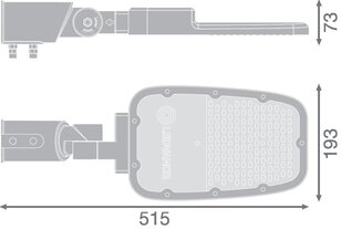 Pouliční svítidlo LEDVANCE STREETLIGHT AREA MEDIUM RV20ST 65W 740 RV20ST GY
