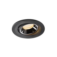 NUMINOS MOVE S, zápustné stropní svítidlo černé/chrom 3000 K 20° SLV 1005339