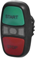 ETI Dvojité tlačítko (s návratem podsvětlovací) zelená/červená START/STOP