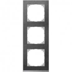 Merten Rámeček trojnásobný M-Pure Decor, Slate/Aluminium SCHNEIDER MTN4030-3669