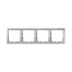 Schneider MTN481460 Rámeček Artec, čtyřnásobný, Aluminium