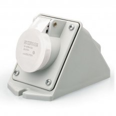 Nástěnná zásuvka IEC309 do 50V, šikmý box 3P, 16A, 40-50 V, IP44 SCAME 530.01613