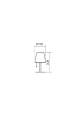 Stolní lampa PINO VE 0.30 M LED RGB+WW 2.6W IP44 DG REDO 90166