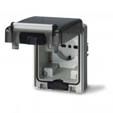 SCAME 570.6001 Čelní kryt zásuvky DOMOPLUS IP66 pro otvor 84x106mm