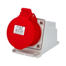 Nástěnná zásuvka IP44/400V/16A/5P 6h - SpeedPRO FAMATEL 23391