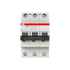 ABB S203MTR-K40, třípólový jistič, 40A, K, 10kA, určeno pro drážní aplikace