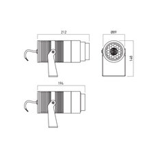 XDOT ADJ. PROJECTOR 25W 100-265V AC 4000
