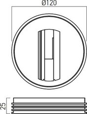 MINITRACK 1c CEILING ADAPTER BK