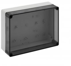 Prázdná skříň TK PS 2518-8f-to šedá IP66 IK07 254x180x84mm SPELSBERG 11151101