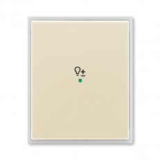ABB Element Kryt 1násobný symbol stmívání slonová kost/led.bílá 6220E-A01004 21