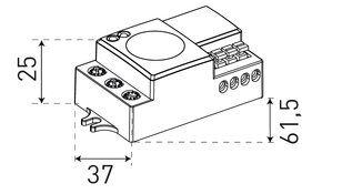 Pohybové čidlo HF k vestavbě SENSOR HF 71, GREENLUX GXHF020