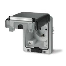 Vestavná zásuvka 230V/16A 70x87mm krytí IP66 SCHUKO SCAME 570.6407