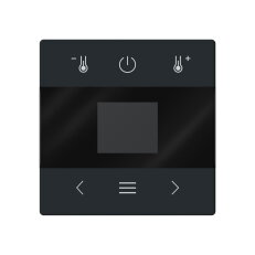 Kryt pro termostat prostorový s Bluetooth, mechová černá ABB 2CKA006430A0424