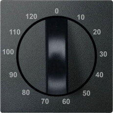 Centrální deska, Merten System M, časový spínač 120min, antracit, matný plast