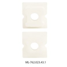 Koncovka s otvorem pro PA, bílá barva, 1ks MCLED ML-762.023.43.1