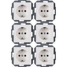 943029056 Profi-Pack: 6 Earthed socket o