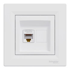 ASFORA Zásuvka datová RJ45, kat.5e UTP, bílá SCHNEIDER EPH4300121