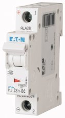 Jistič PL7-C3/1-DC-DC, char. C, 1-pólový, 10kA, 3A EATON 264884