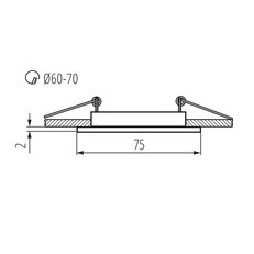 Podhledové bodové svítidlo NAVI CTX-DS10-B, KANLUX 25990