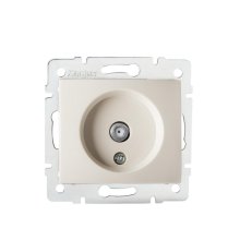 Anténní zásuvka DOMO typu F (SAT) krémová 27121 Kanlux