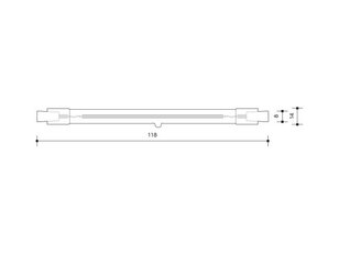 LINEAR GLASS 8W 118mm světelný zdroj, teplá LEDMED LM65109001