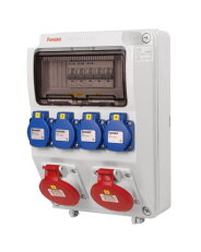 Zásuvková skříň ZSF40200000.0/3958 IP44 jištěná bez chrániče FAMATEL v1118-6kA