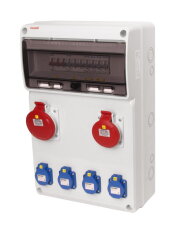 Zásuvková skříň ZSF40101000.0/3952 IP44 jištěná bez chrániče FAMATEL v620