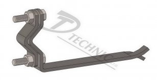 DUZ br 150 Držák ochr. úhelníku boční roztř. - 150 mm DT TECHNIC 102040