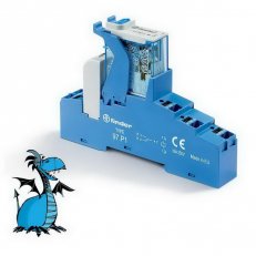 Vazební člen, 1P/10A, 12V DC, LED_OD, Push-in FINDER 4C.P1.9.012.0050